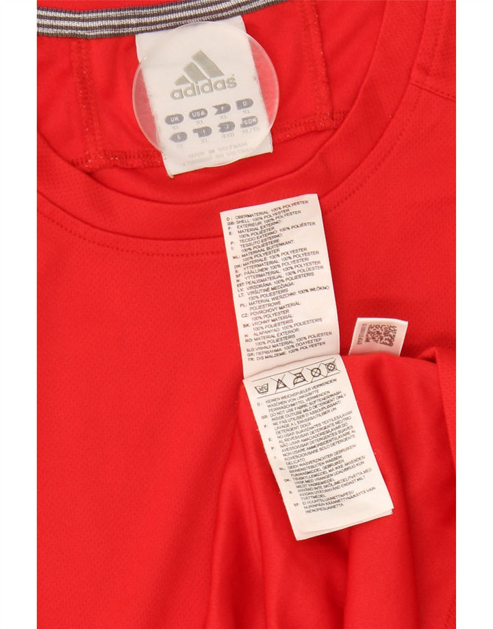 Женский жилет Adidas Climalite UK 18 XL, красный полиэстер