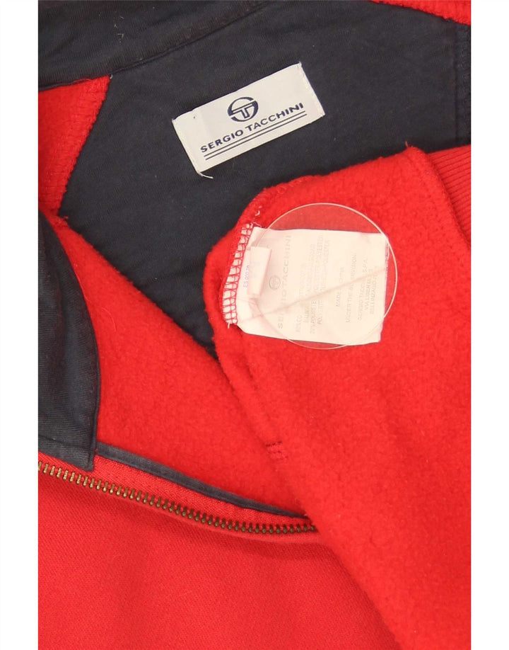 Женский спортивный костюм Sergio Tacchini, верхняя куртка UK 14, средний красный хлопок