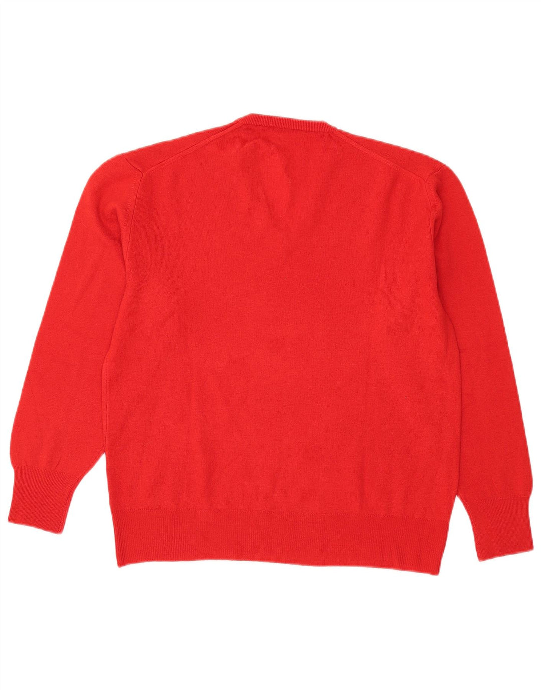 Женский джемпер с v-образным вырезом Cacharel IT 48 XL, красная шерсть
