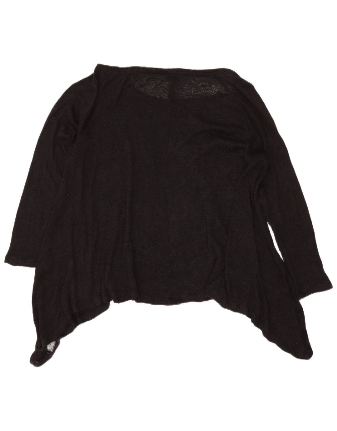 Женская прозрачная асимметричная туника Massimo Dutti UK 20 2XL, черный вискоза