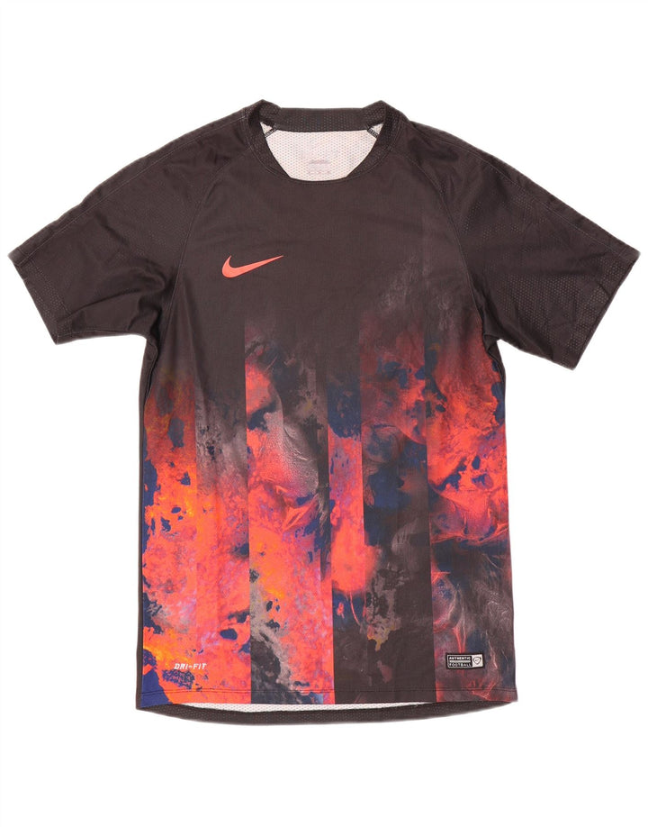 Мужская футболка NIKE Dri Fit, маленький черный цветной блок