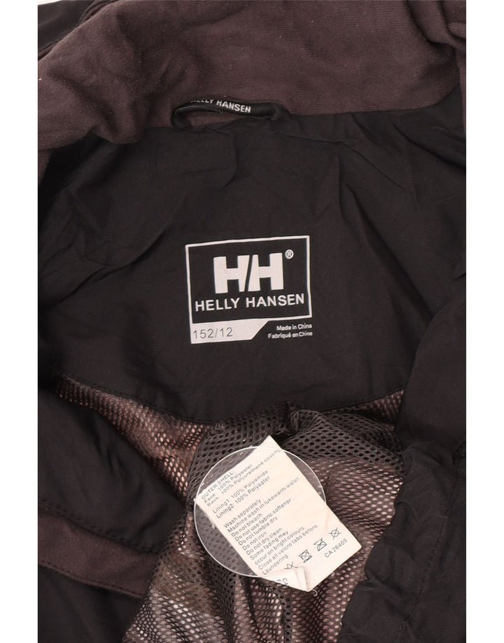 Куртка-ветровка Helly Hansen для мальчиков 11-12 лет, черный полиэстер