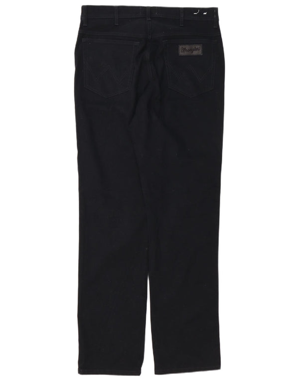 Мужские прямые джинсы Wrangler Texas W33 L34, черный хлопок