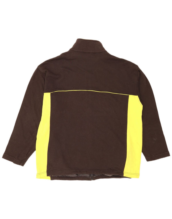 Мужская спортивная куртка Reebok Regular Fit, верхняя куртка XL, коричневая, с цветными блоками, спортивная