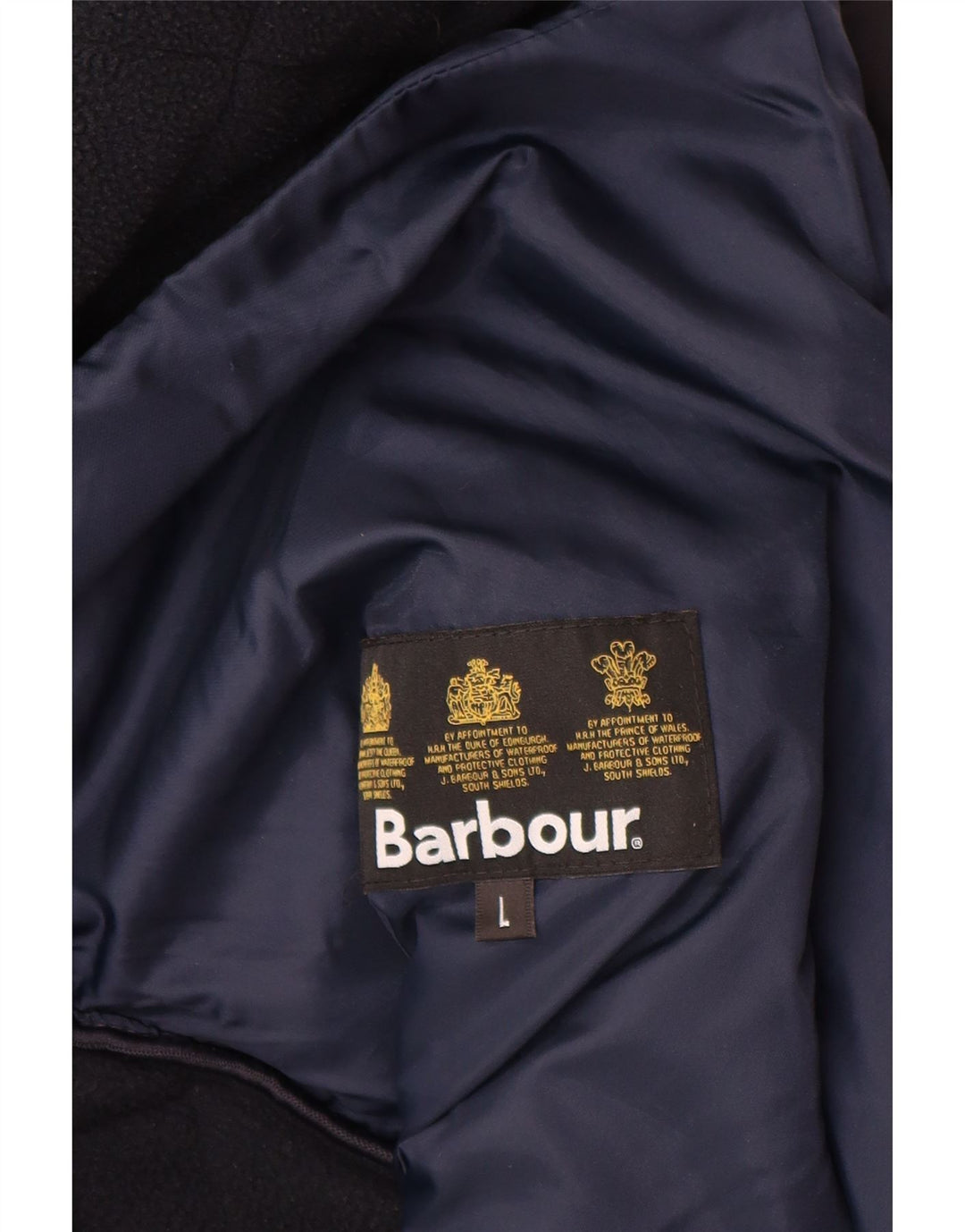 Мужская стеганая куртка Barbour UK 40, темно-синяя, большая