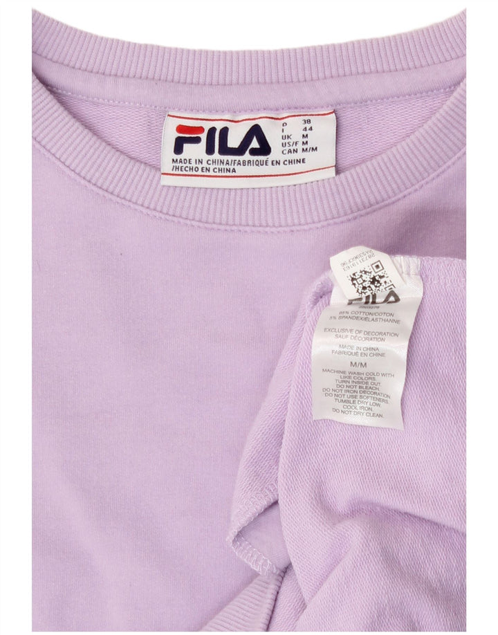 Женский свитер Fila UK 14, хлопковый средний фиолетовый