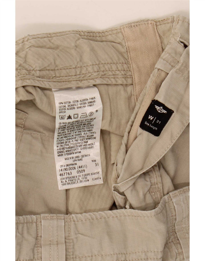 Мужские шорты-карго Dockers Comfort Fit W31, хлопковые, среднего бежевого цвета