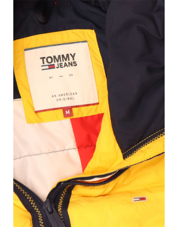 Tommy Hilfiger Мужская утепленная куртка стандартного кроя с капюшоном UK 38 Средний Желтый