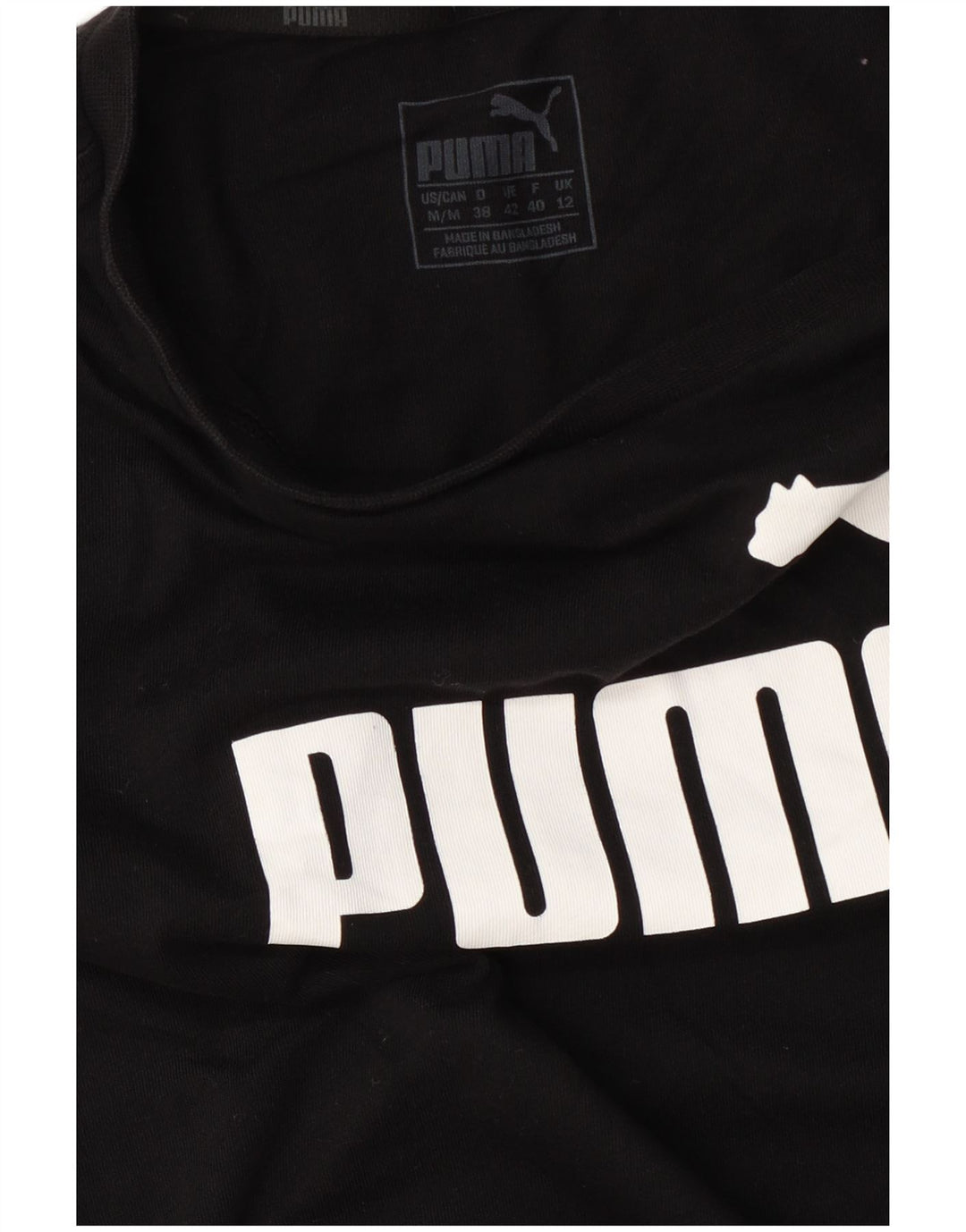 Женская футболка с рисунком Puma Top UK 12, средний черный
