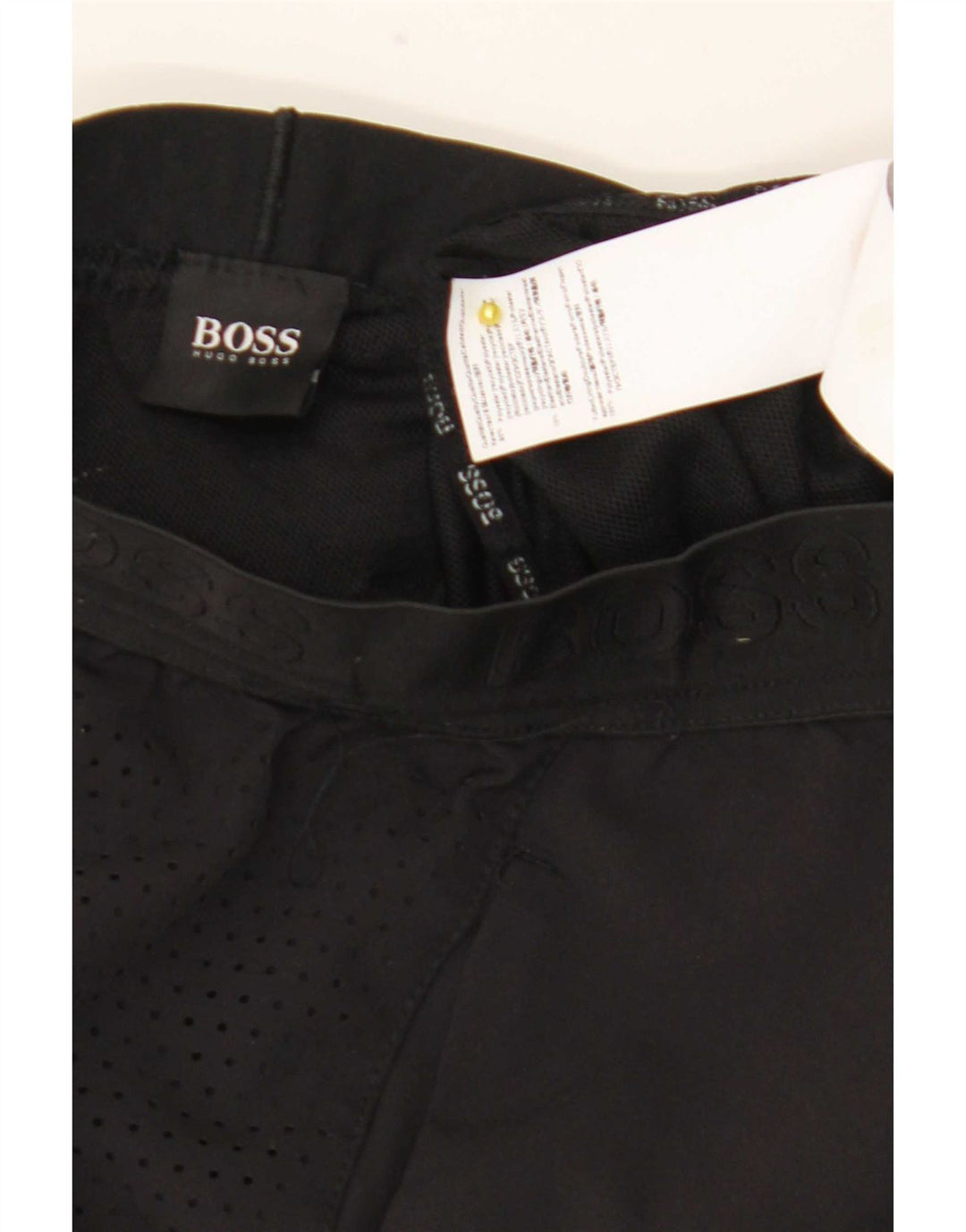 Мужские спортивные шорты Hugo Boss, маленькие черные из полиэстера