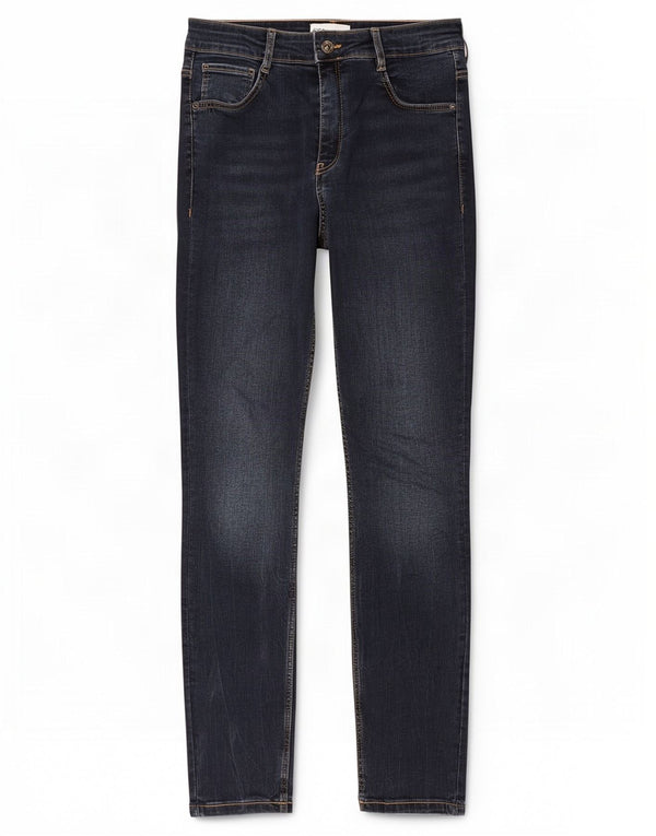 Женские джинсы скинни Zara EU 38, маленькие W28 L28, темно-синие, хлопок