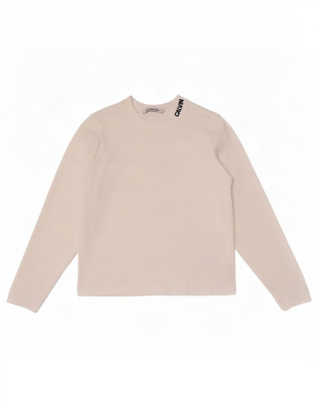 Женский топ с длинным рукавом Calvin Klein Jeans UK 10, маленький белый