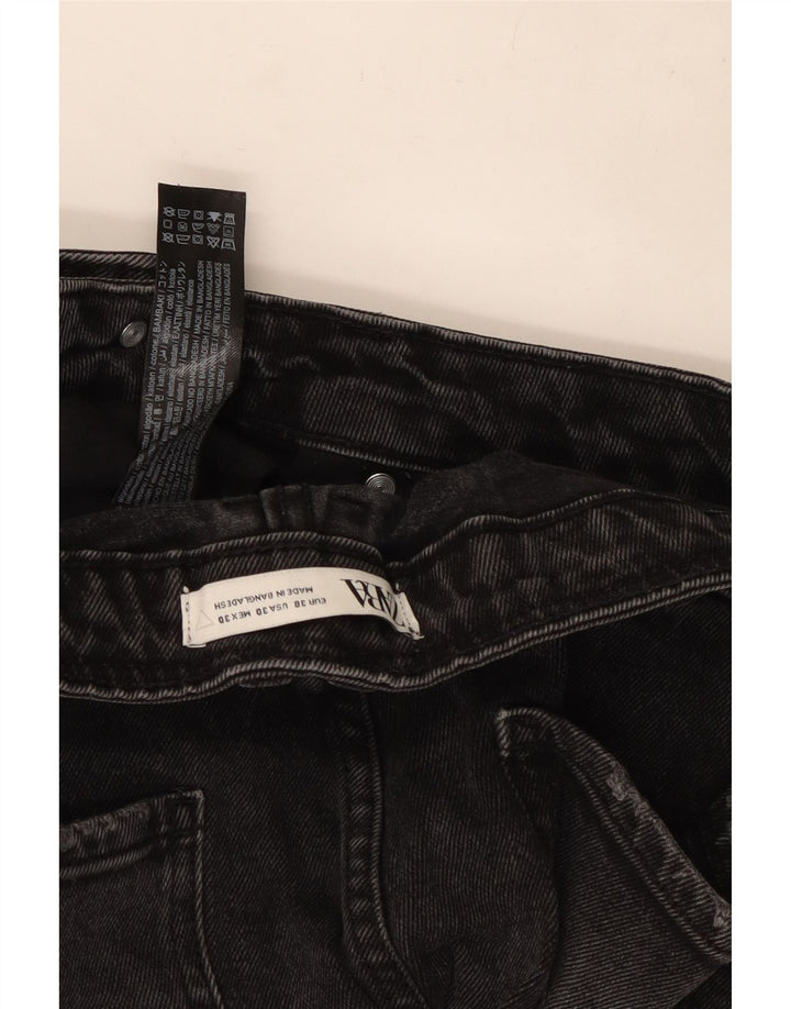 Мужские джинсовые шорты Zara EU 38 Small W30, черный хлопок