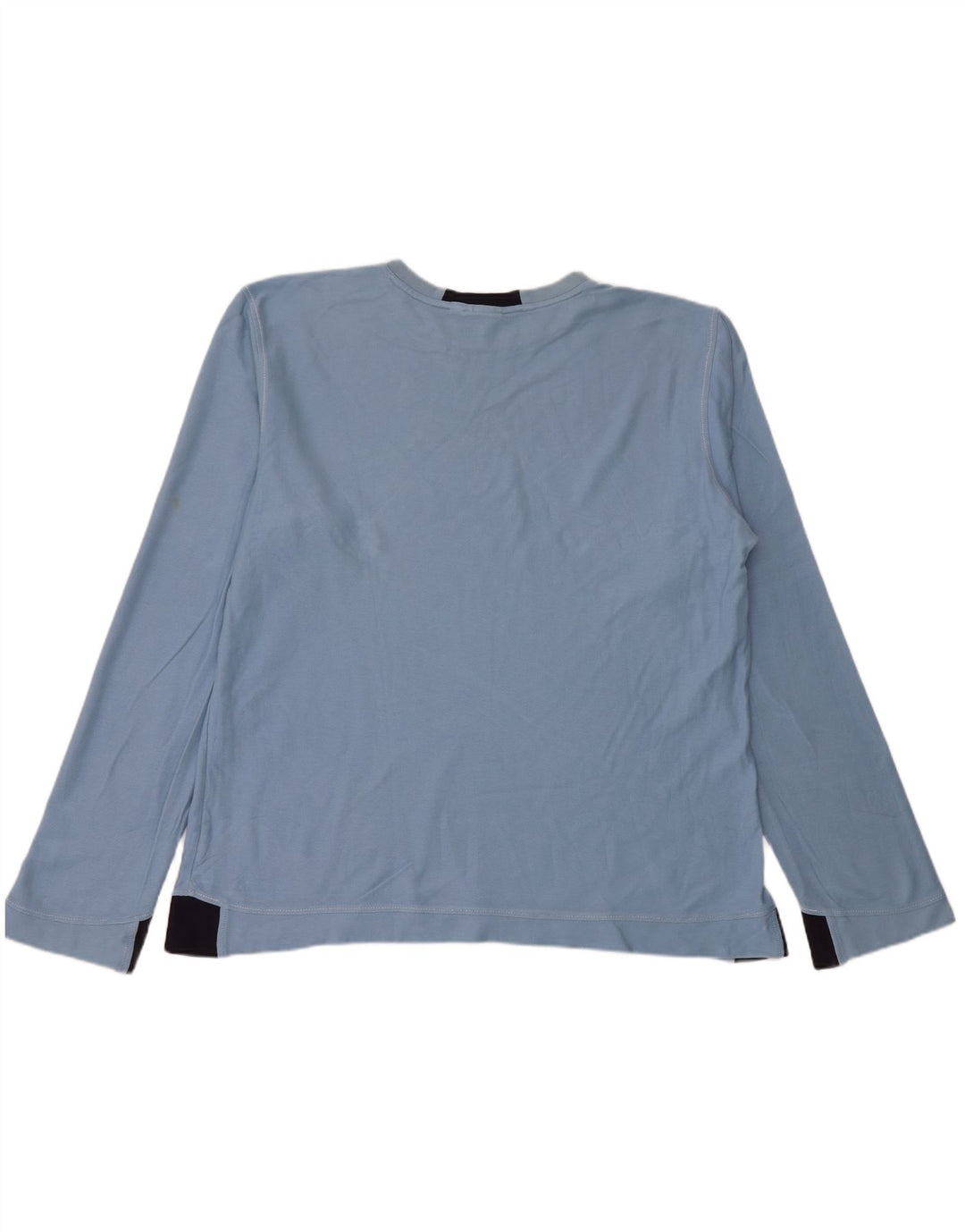 Мужской топ с рисунком PUMA, длинный рукав, синий хлопок, размер XL