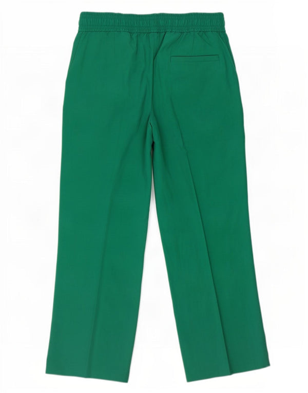 Женские широкие брюки чинос Marks & Spencer UK 12, средние W30 L29, зеленые