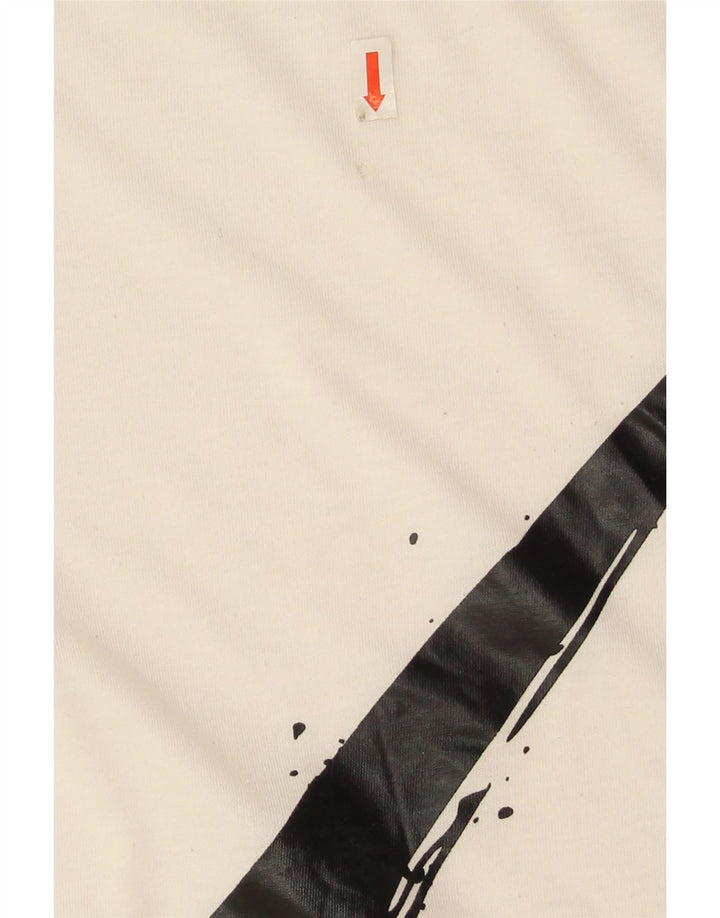 Женская футболка с рисунком Nike Top UK 14, средний белый полиэстер