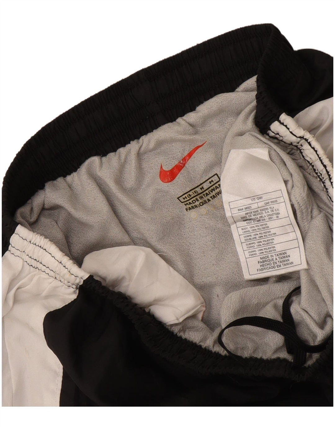 Женские спортивные шорты Nike, США, 8/10, средний черный, полиэстер с цветными блоками