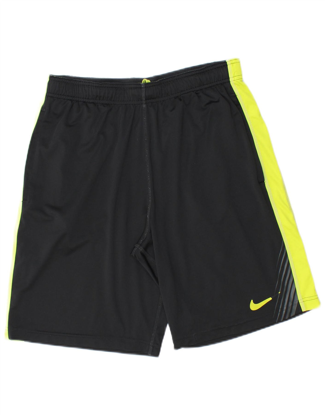 Мужские спортивные шорты Nike, маленькие черные, полиэстер с цветными блоками