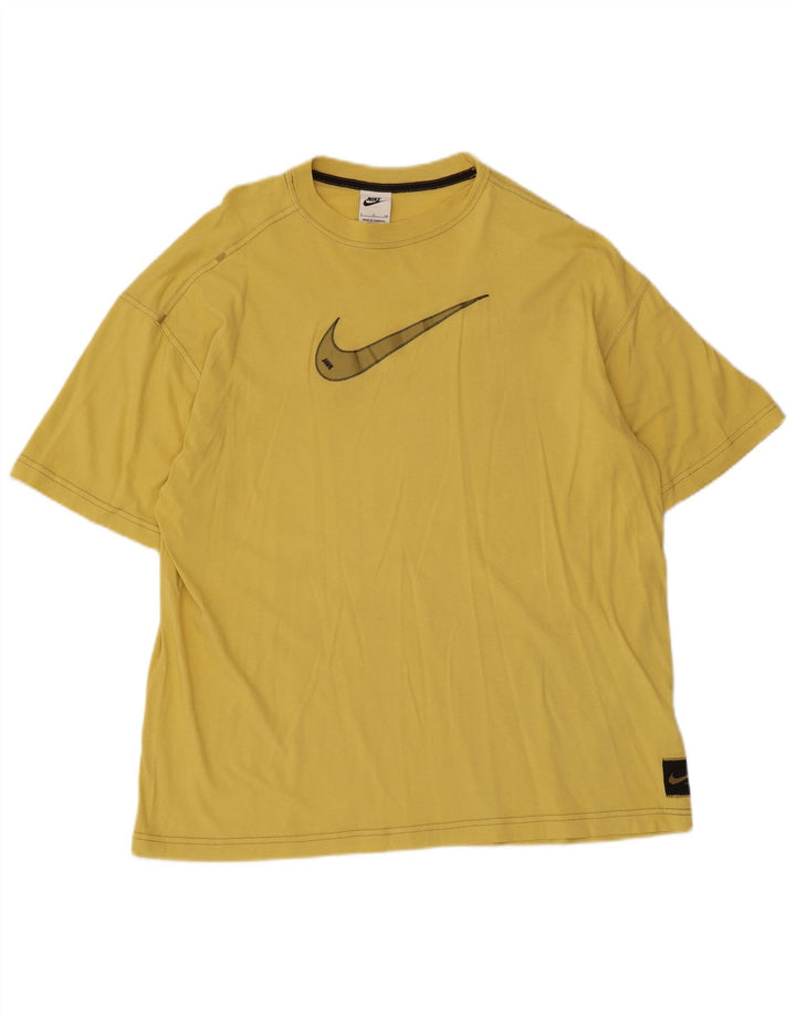 Мужская футболка с рисунком Nike, маленький желтый хлопок