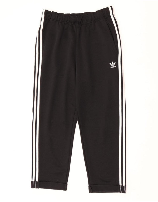Женские спортивные брюки Adidas UK 12, средний черный полиэстер