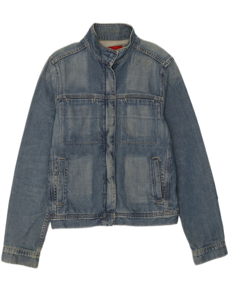 FCUK Womens Denim Jacket UK 16 Large Blue Cotton Vintage Fcuk and Second-Hand Fcuk from Messina Hembry 