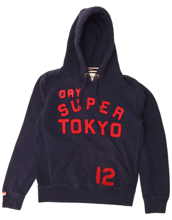 Мужской джемпер с капюшоном Superdry XL, темно-синий, хлопок
