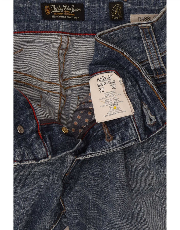 Женские джинсы Replay Rabbler Bootcut W25 L32, синие, хлопок