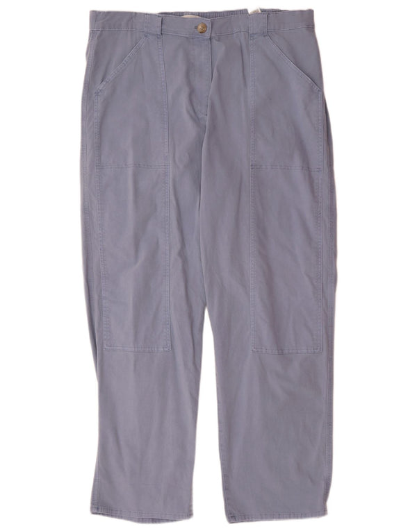 Женские прямые повседневные брюки Marks & Spencer UK 20 2XL W40 L31 синие