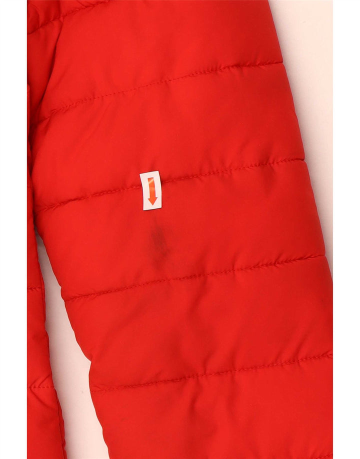 Женское стеганое пальто с капюшоном Superdry UK 8, маленький красный полиэстер