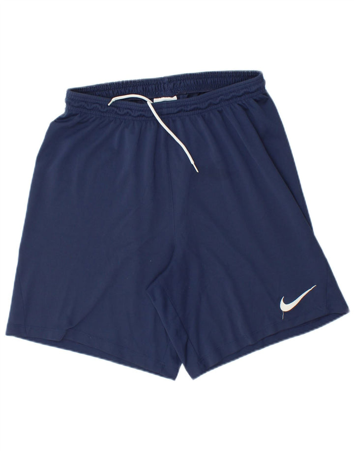 Мужские спортивные шорты Nike Dri Fit, большие темно-синие