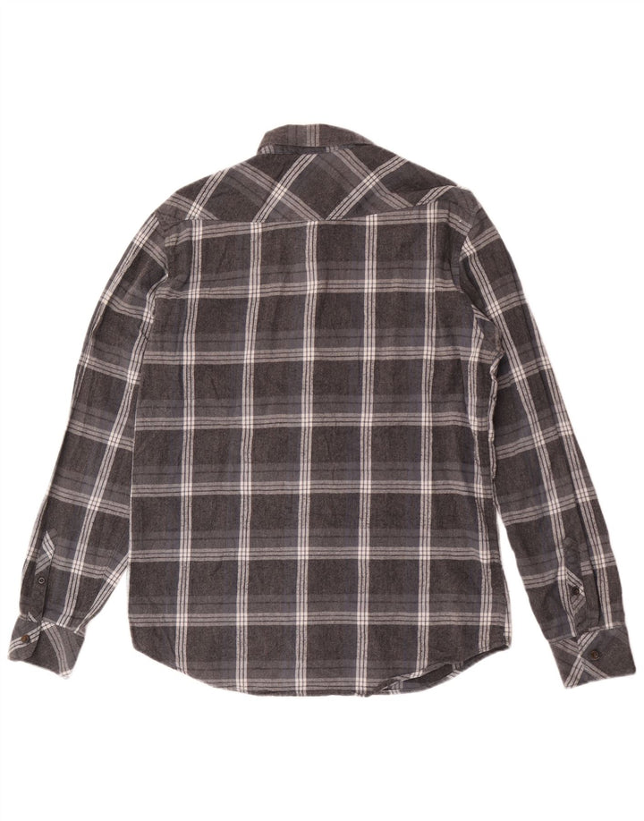 Мужская фланелевая рубашка Billabong, большая серая хлопковая клетка в клетку