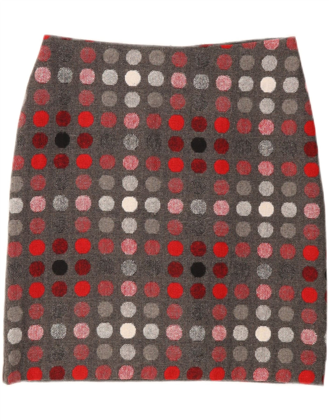 Женская прямая юбка Marks & Spencer UK 12 Medium W30 Серая в горошек