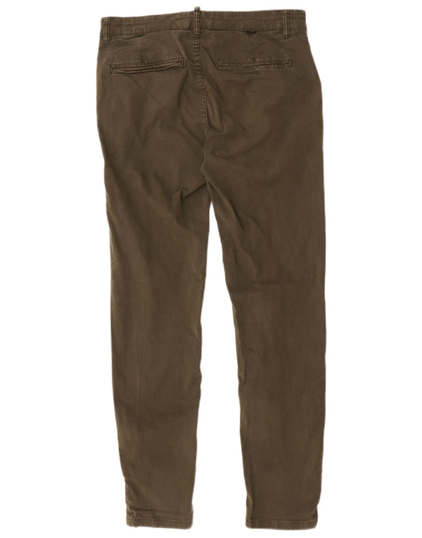 Мужские узкие брюки-чиносы Zara EU 42, большие W32 L30, хаки