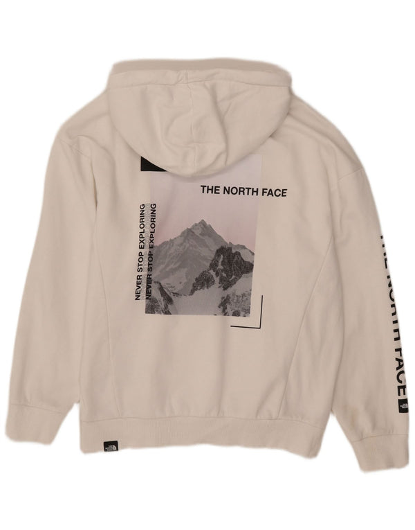 Женский джемпер с капюшоном с графическим рисунком The North Face UK 14, большой белый хлопок