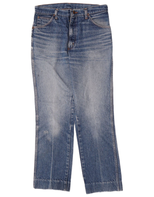 Мужские прямые джинсы Wrangler W30 L28, синие, хлопковые, классические
