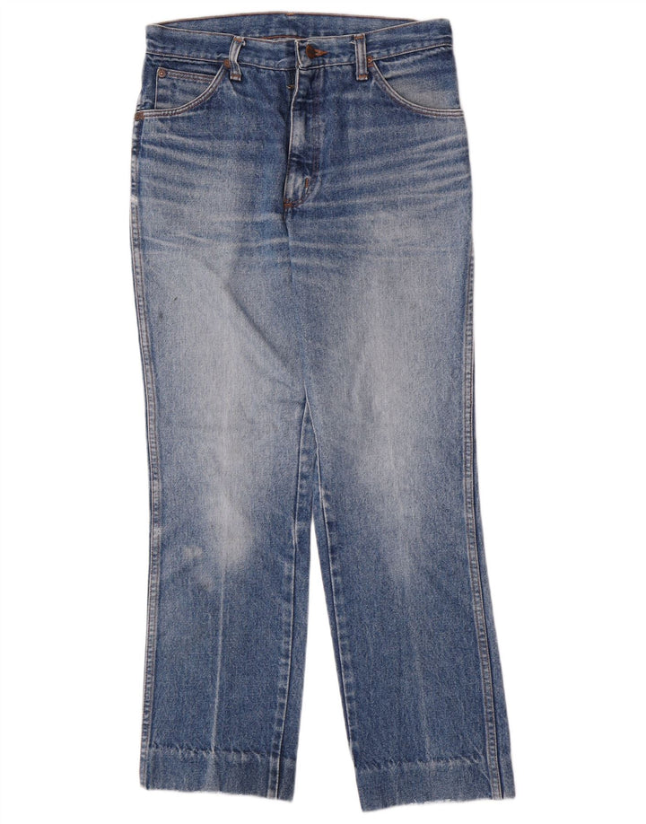 Мужские прямые джинсы Wrangler W30 L28, синие, хлопковые, классические