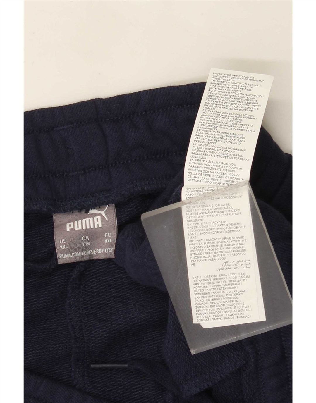 Мужские спортивные шорты Puma 2XL темно-синие, хлопок