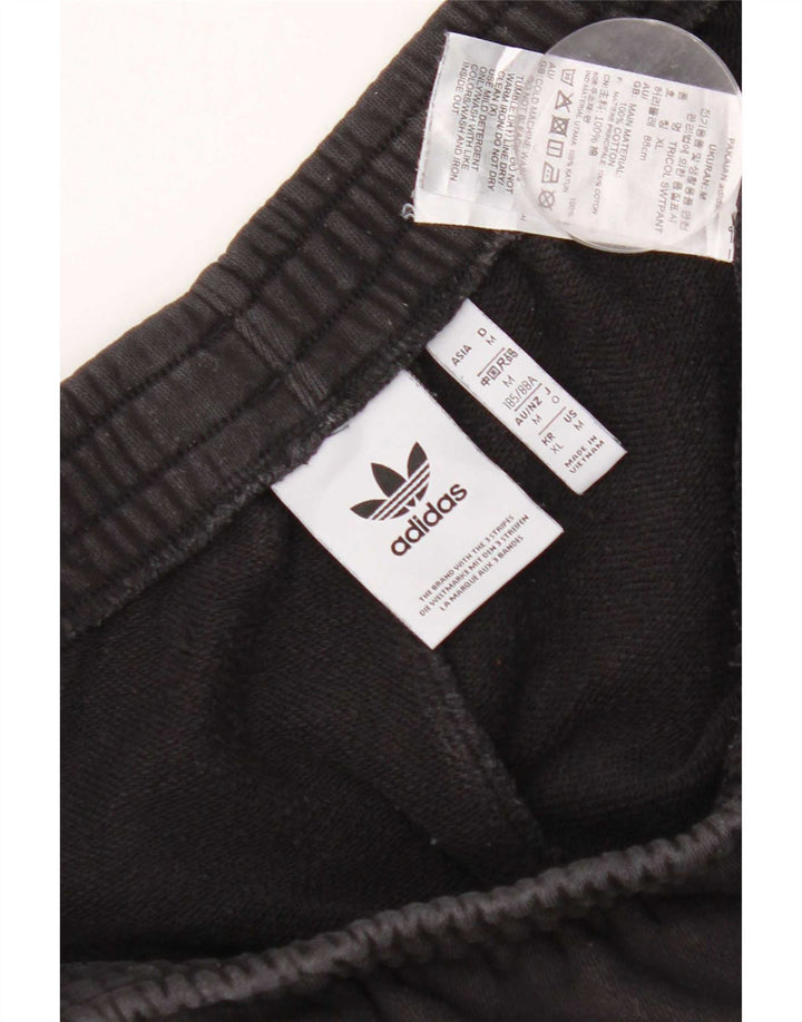 Мужские спортивные брюки Adidas с графическим принтом, джоггеры, средний черный, хлопок