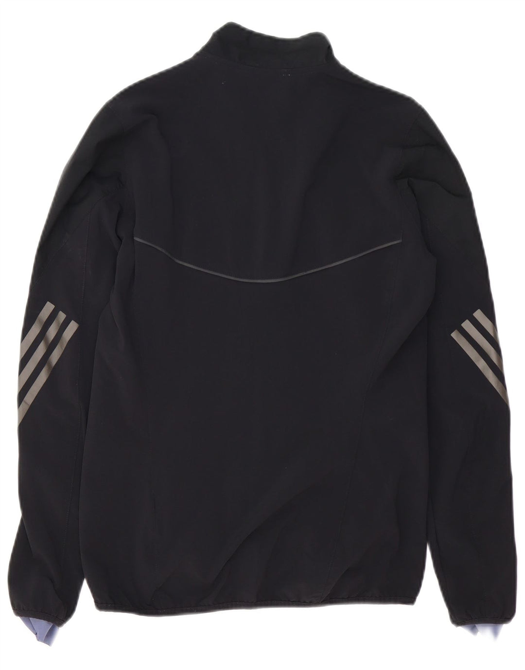 Женский спортивный костюм для бега ADIDAS, верхняя куртка UK 10, маленький черный полиэстер