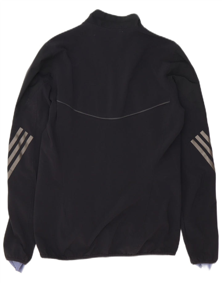 Женский спортивный костюм для бега ADIDAS, верхняя куртка UK 10, маленький черный полиэстер