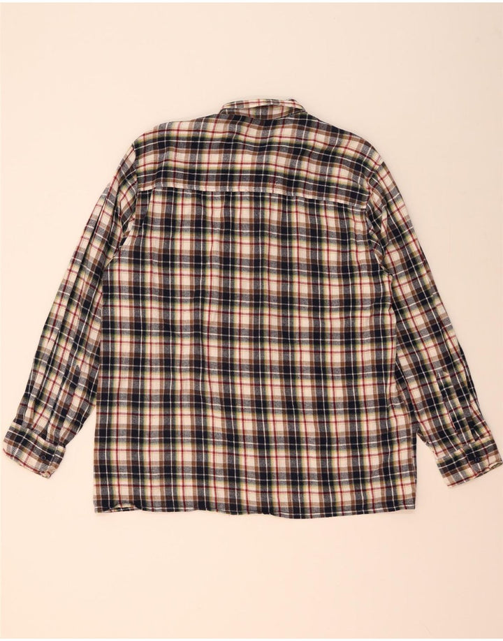 Мужская рубашка Follie, размер 43/44 XL, хлопок в разноцветную клетку