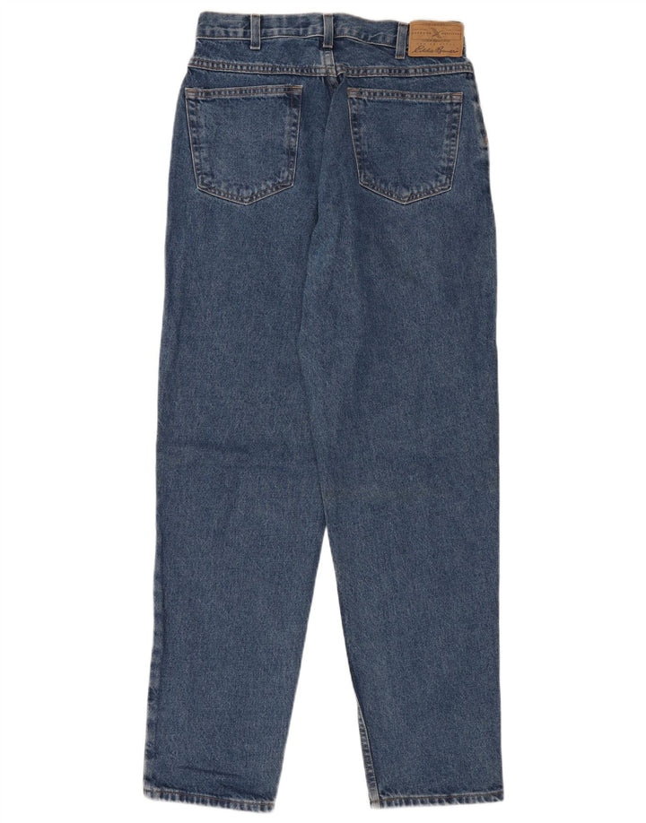 Мужские зауженные джинсы с высокой талией Eddie Bauer W32 L32, синий хлопок