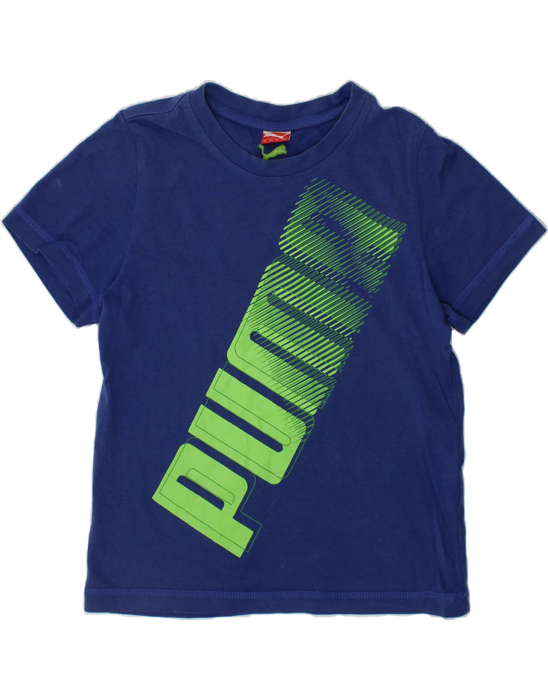 PUMA Boys Graphic T-Shirt Top 9-10 Years Medium  Navy Blue Vintage Puma and Second-Hand Puma from Messina Hembry 