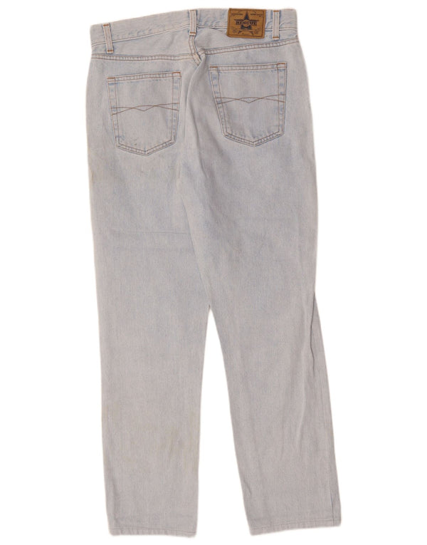 ВИНТАЖНЫЕ женские прямые джинсы с высокой талией W31 L30, синий хлопок