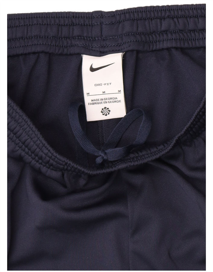 Мужские спортивные брюки Nike Dri Fit среднего размера, темно-синие