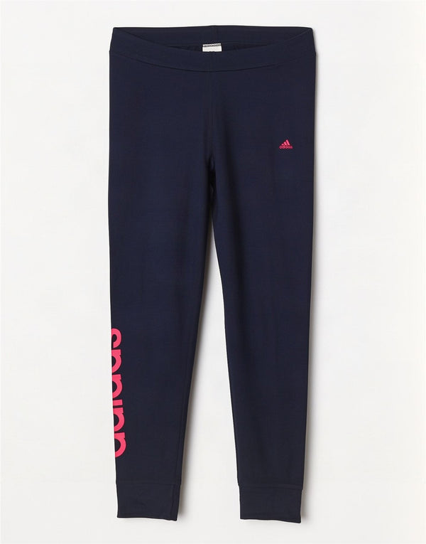 Женские леггинсы Adidas Climalite Graphic UK 16/18, большой темно-синий хлопок