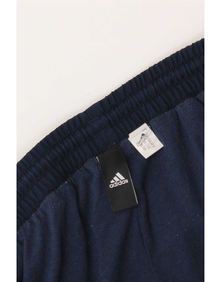 Adidas Мужские спортивные брюки Джоггеры Большие темно-синие