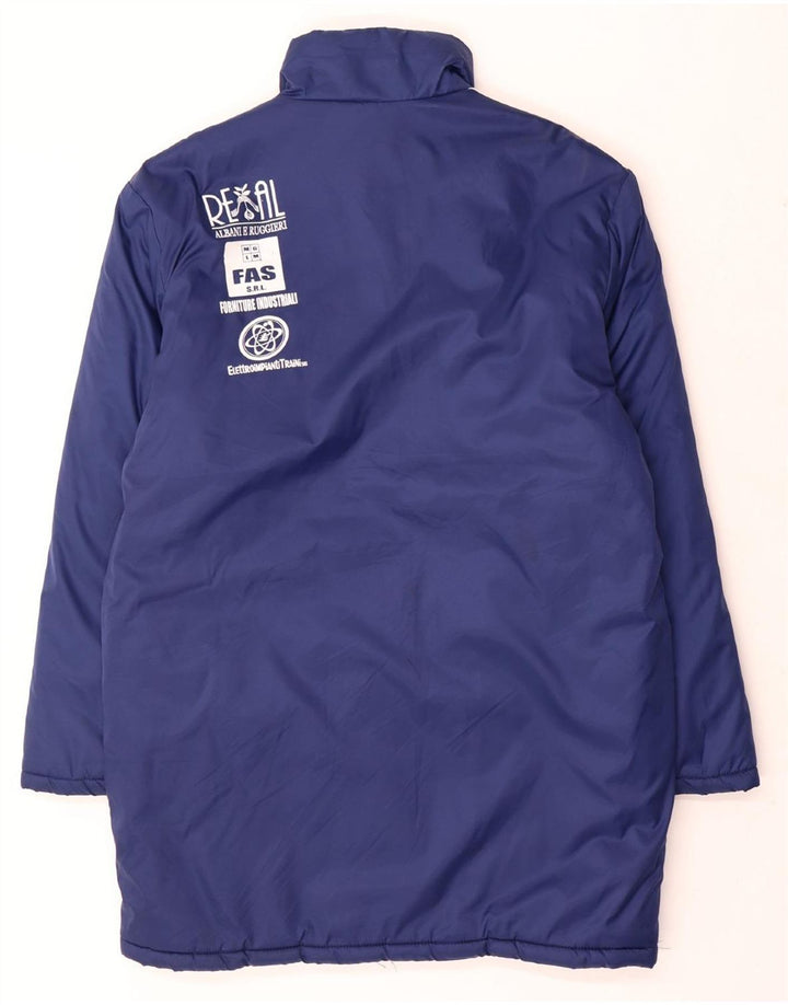 Мужская стеганая куртка ADIDAS с графическим рисунком UK 38/40, средний синий полиамид