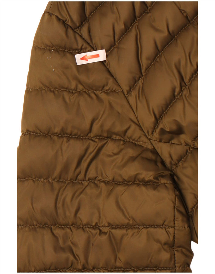 Женское стеганое пальто с капюшоном Tommy Hilfiger UK 14, средний хаки, полиамид