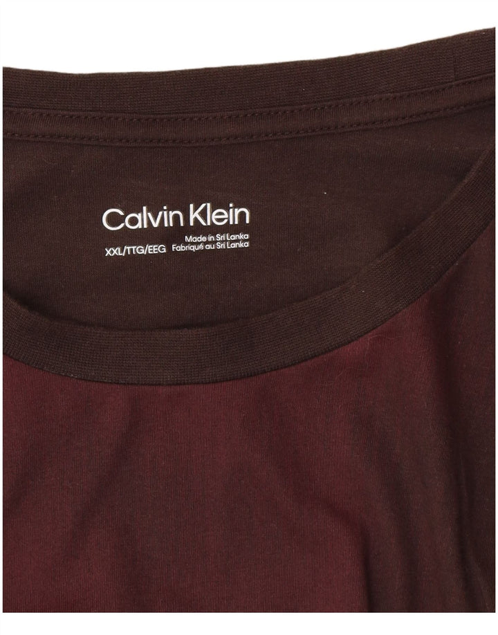 Мужская футболка Calvin Klein Top 2XL бордовая